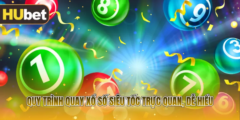 Quy trình quay xổ số siêu tốc trực quan, dễ hiểu